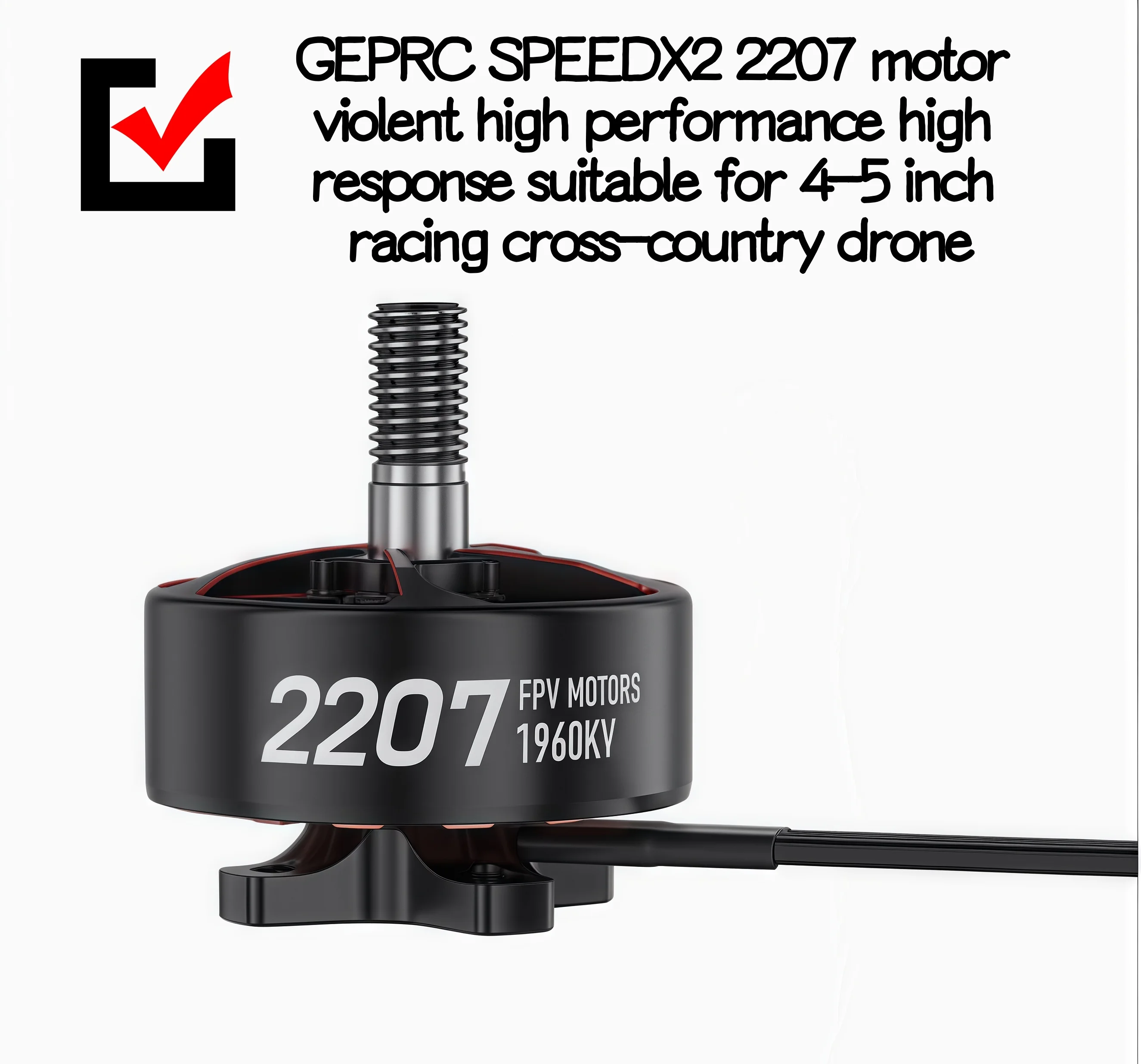 

GEPRC SPEEDX2 2207 motor violent high performance high response suitable for 4-5 inch racing cross-country drone