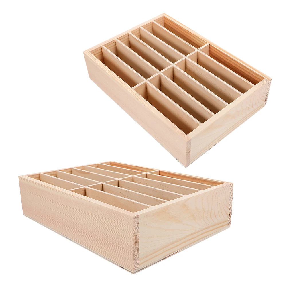 

2Pcs Wooden Phone Storage Box 12 Slot Mobile Organizer for Office Classroom Meeting Room Desktop Cell Holder Efficient