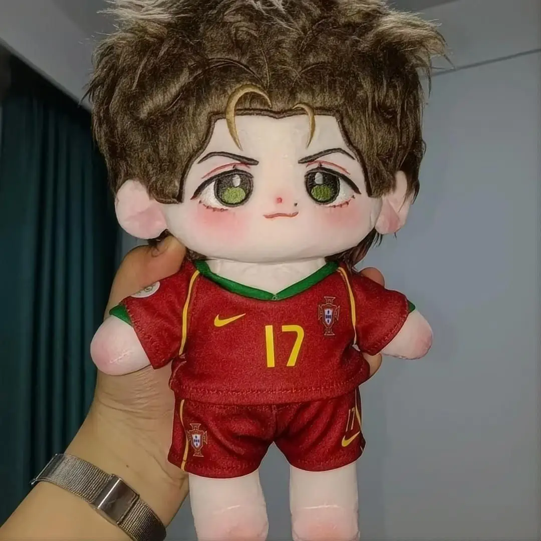 

Cute Anime Peripherals Birthday Christmas Gift 20cm Football Star Ronaldo Cotton Doll Plush Toy