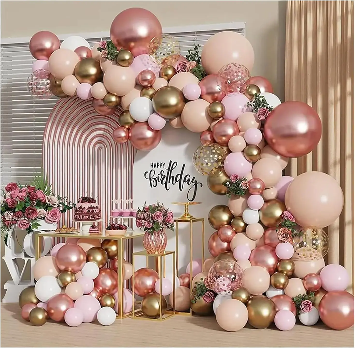 Kit de guirlande de ballons en or Rose, pour proposition de saint-valentin, mariage, fête princesse, décorations d'anniversaire pour fille