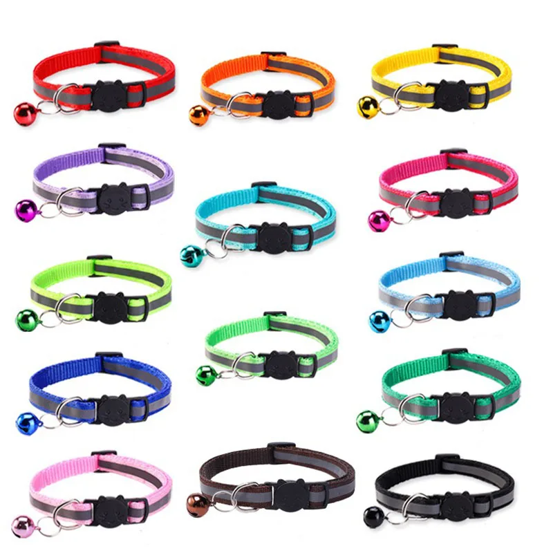 Collar para gatos con campana, Collar para gatos, Collar para gatitos, Collar separable, reposabrazos antiarrugas para Collar para gatos, correa para mascotas MBO02