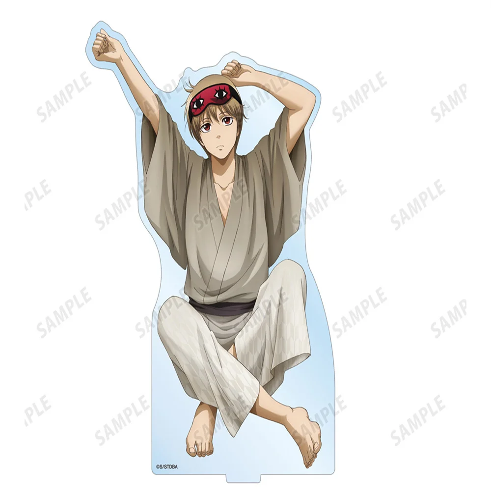 Charm Anime Keychain Hijikata Toushirou Sakata Gintoki Katsura Kotarou Okita Sougo Kamui Takasugi Shinsuke Acrylic Stand Plate