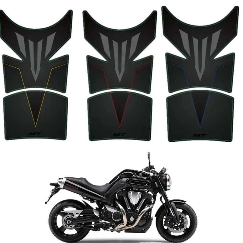 Motocicleta Fuel Tank Protector Etiqueta, 3D Gel Decal, YAMAHA MT 01, 25, 03, 07, 09, 10, MT01, MT25, MT03, MT09, MT10