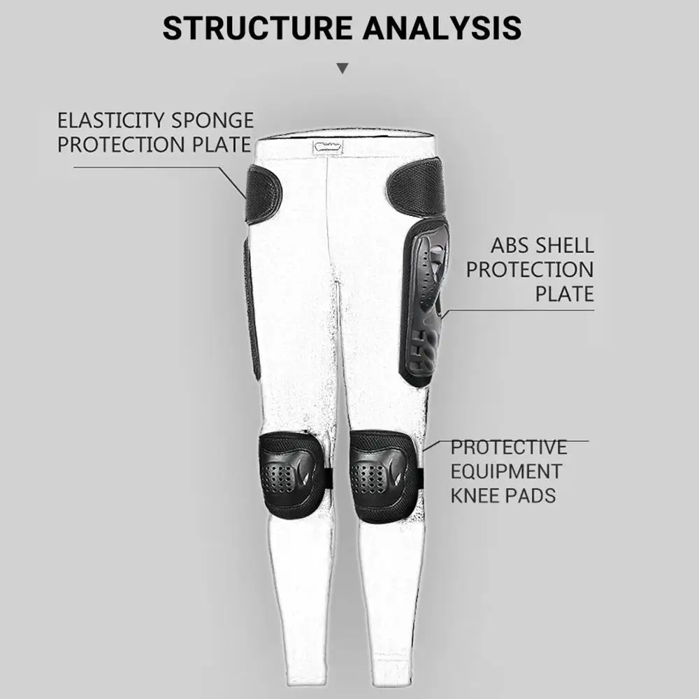 Motorcycle Pants Anti-fall Motorbike Riding Shorts Shock-absorbing Outdoor Sport Protective Gears Thigh Hip Protection Pants