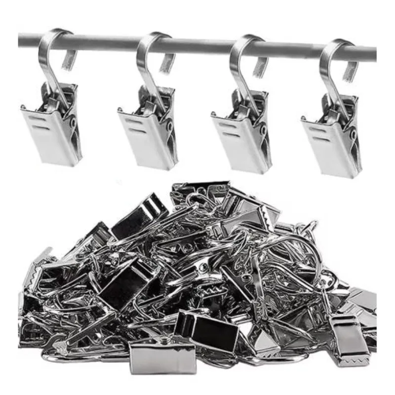 Stainless Steel Multifunctional Hanging Clip Curtain Clip Accessories for Hanging Photo Curtains Decorative Curtain Clips