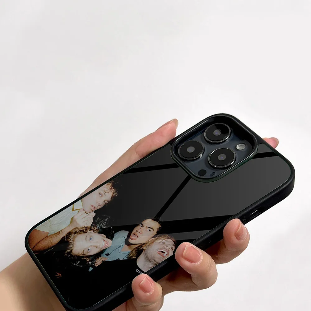 5SOS-5-Seconds-Black-of-Summers Phone Case For IPhone 11 12 13 14 15 16 Plus Pro Max Mirror Acrylic PC TPU Cover