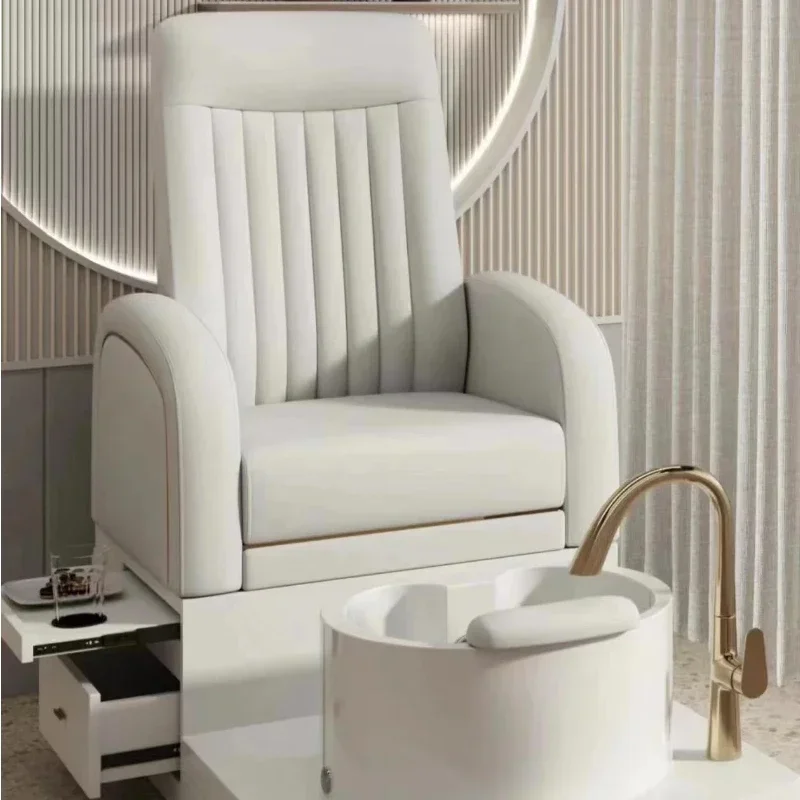 X36 YichengBeauty Factory New Offer High Back Foot Spa Massage Manicure Pedicure Chairs For Nail Salon Foot Bath Sofa Pedicure C