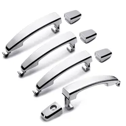 For Chevrolet Captiva Sport/Aveo/Saturn 1/2/4 pcs Front Left with keyhole Front Right/Rear Chrome ABS Door Outer Handle Covers