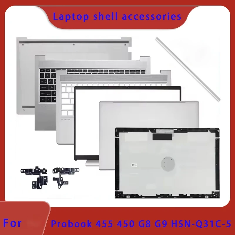 Brand New for Probook 455 450 G8 G9 HSN-Q31C-5 Laptop LCD Back Cover, Hinge Front Panel, Palm Rest Bottom Shell ABCD Cover
