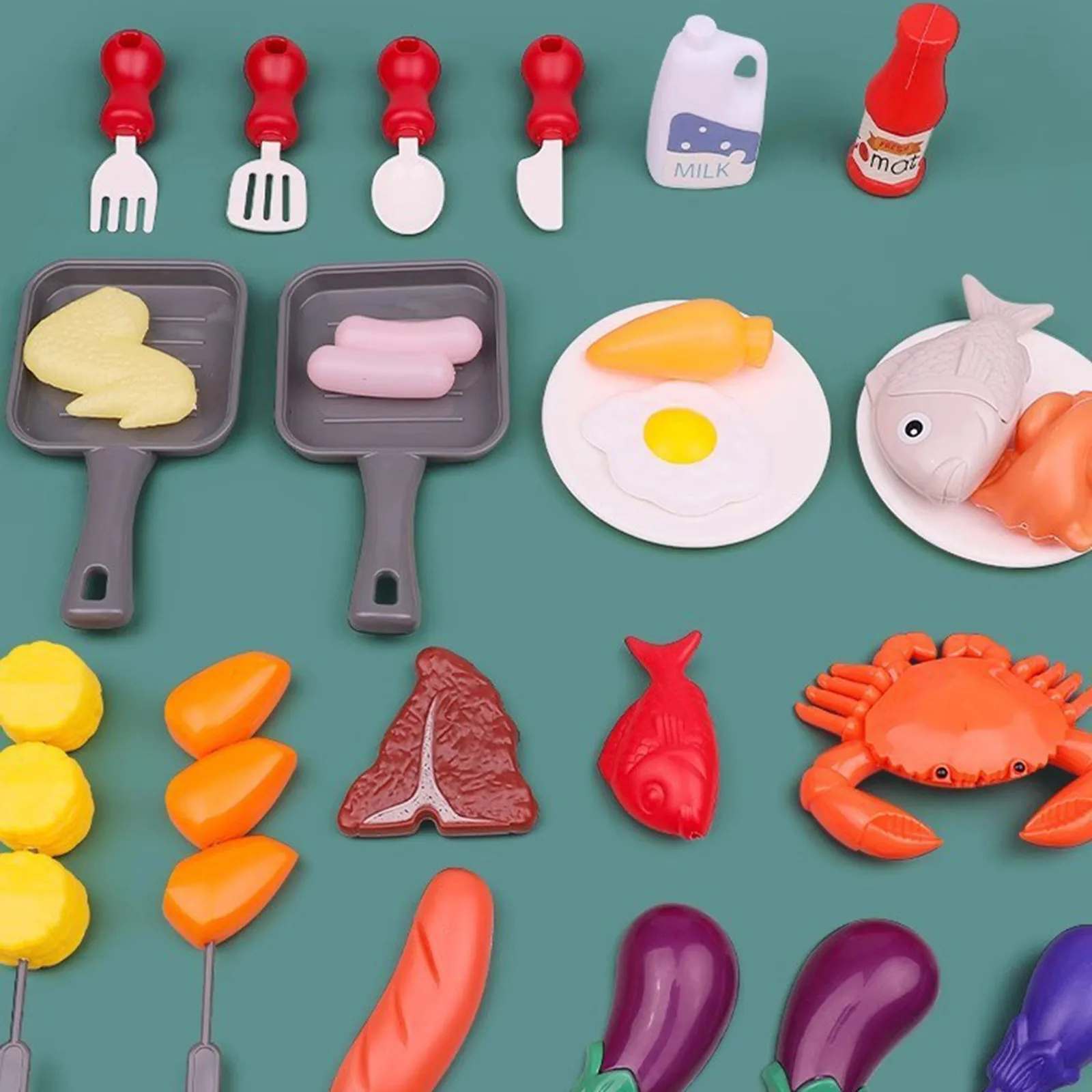 Parrilla de barbacoa inteligente para niños, juguete para jugar, brochetas que cambian de Color, cocina, cocina al vapor, juego de utensilios de cocina con sonido y luz, 2025