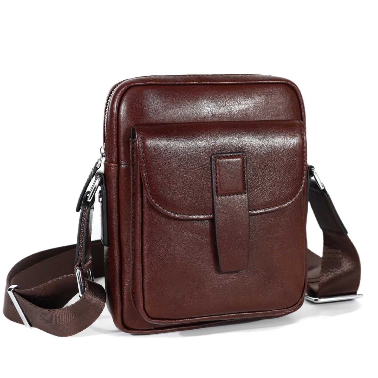 

Новый мужской рюкзак из натуральной кожи с верхним слоем из коровьей кожи, повседневная универсальная вертикальная мини-сумка на одно плечо сумка 가방 sac