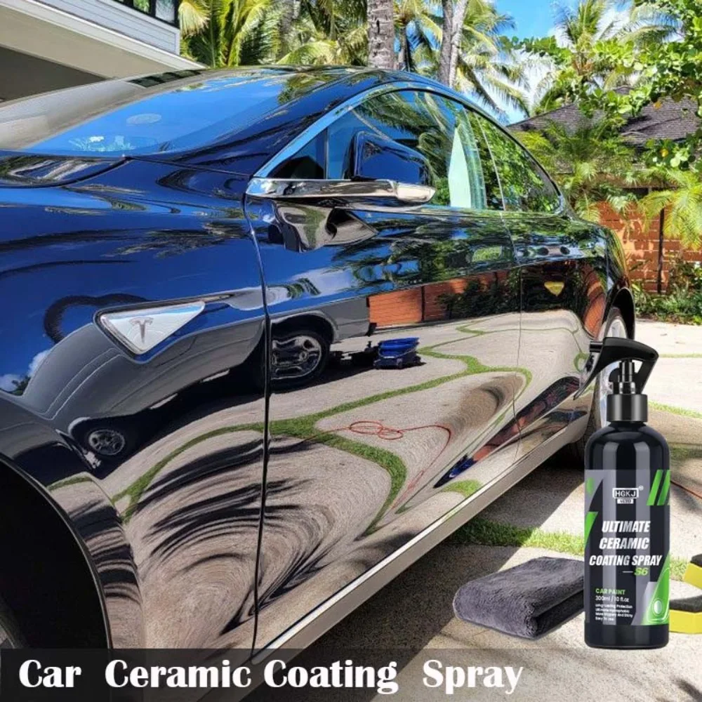 Shine Armor Ceramic Coating Spray Auto Nano impermeável, Proteção de pintura, Cera hidrofóbica, Reparação de arranhões, Polimento Limpo