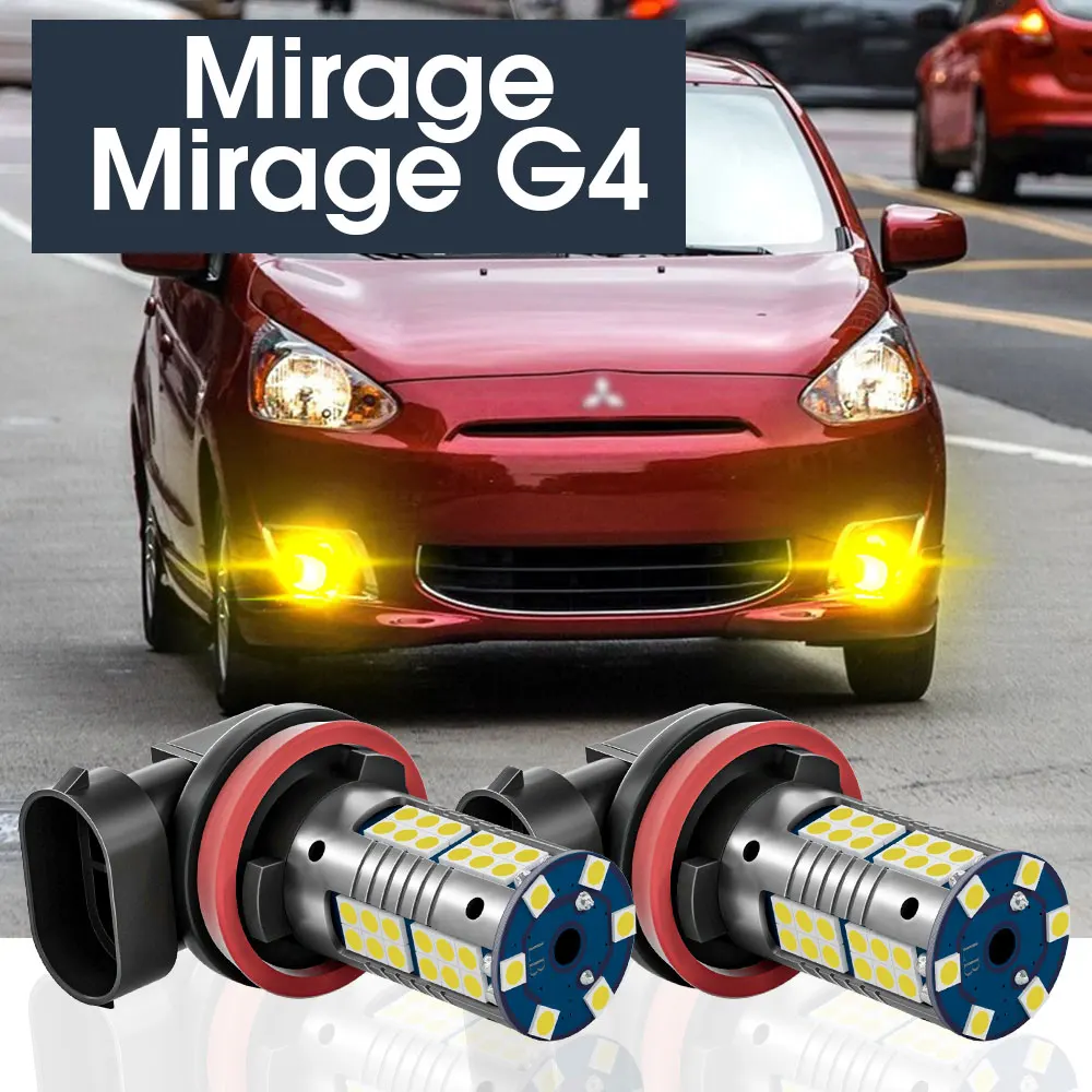 

2pcs LED Fog Light Lamp Blub Canbus Accessories For Mitsubishi Mirage G4 2012 2013 2014 2017 2018