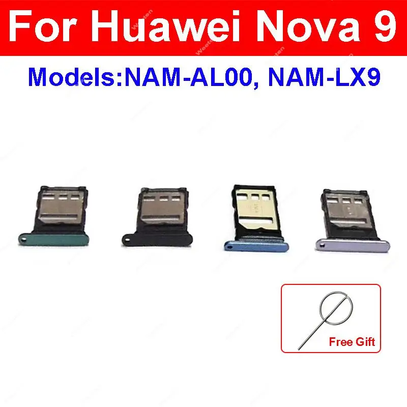 SIM Card Tray For Huawei Nova 9 nova 9  Sim Card Holder   Card Reader Adapters Slot Socket Replacement