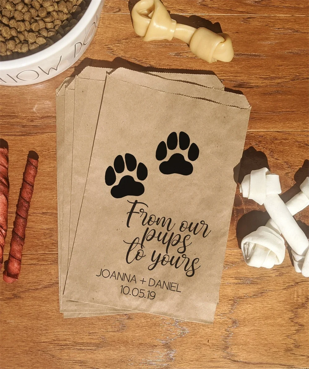 25pcs Dog Treat Bags, Doggie Bag, Doggie Bag, Dog Bag, Dog Lover Gift, Dog Party, Wedding Favor Bag, Dog Treat Bag, Pet Adoption