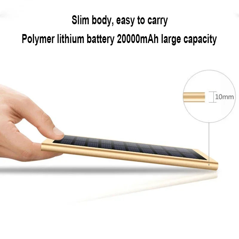 Solar Fast Charging Power Bank Portable 30000mAh Charger External Battery Pack for IPhone Xiaomi Outdoor Travel