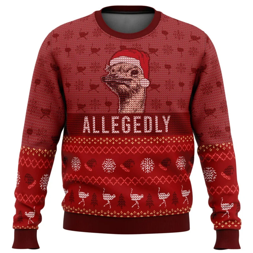 Letterkenny Allegedly Ugly Christmas Sweater Men Women Pullover Round Neck Long Sleeve Top Christmas Clothing2025 New Sweatshirt