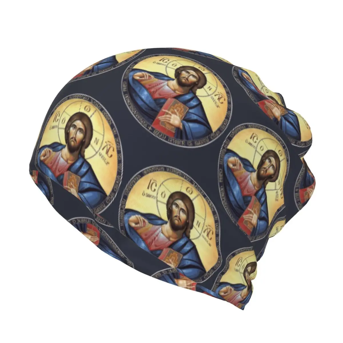 Christ Pantocrator Orthodox Icon Bandana Neck Cover Wrap Scarf Multi-use Cycling Scarf Beanies Hat for Men Women Adult Windproof