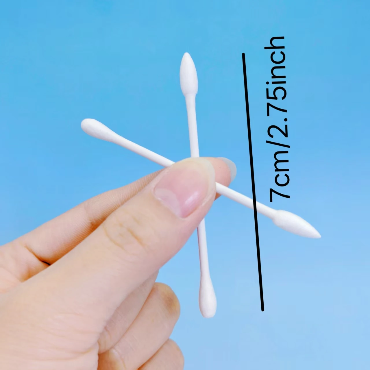 400 Uds./800 Uds hisopos de algodón con temática de Halloween, hisopos de algodón de regalo de vacaciones con patrón de calabaza de punta redonda blanca