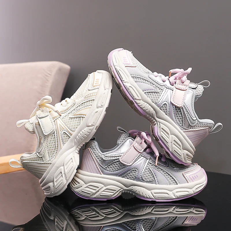 2025 Autumn New Children's Sports Shoes Comfortable and Breathable Boys' Tennis Shoes Soft soled Anti slip Girls' Casual Shoes