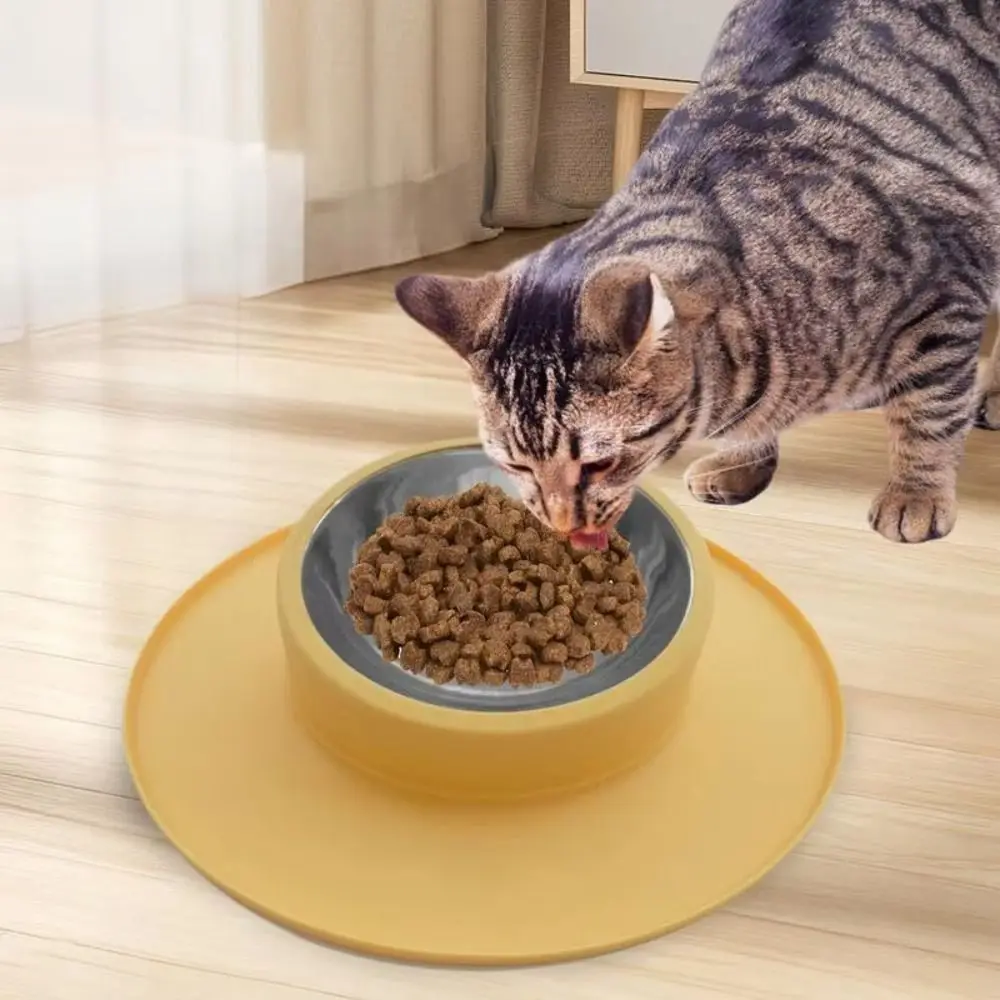 

Pet Feeder Anti Slip Pet Food Bowl Stainless Steel Spill-proof Cat Dog Water Bowls Fixed Easy To Clean Pet Tableware Household
