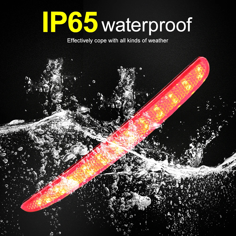 

2 × для Honda Civic 2016-up Hatchback Type-R светодиодный задний бампер стоп-сигнал отражатель противотуманный фонарь красный сигнальный фонарь заднего хода 33505TDJJ01