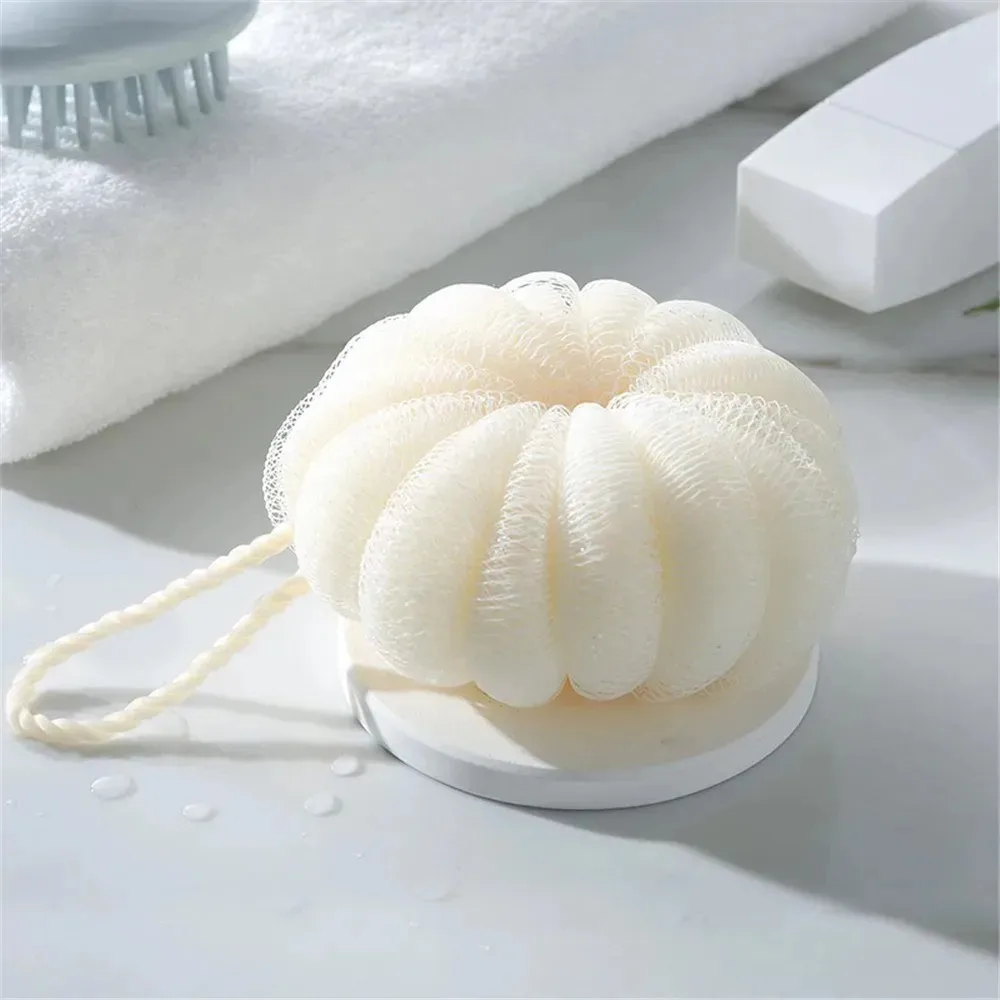 1-2Pcs Pumpkin Bath Ball Exfoliant Back Scrub Shower Sponge Bathroom Things for the Bathroom Foaming Net Products Household Home