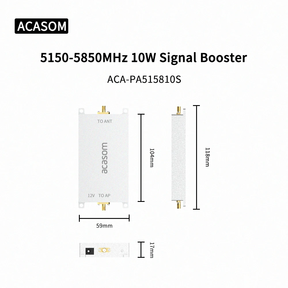 5.15-5.85GHz 10W DJI Drone Mavic 3 Phantom Avata FPV amplificatore di segnale Extender ripetitore di segnale Drone Range Extender