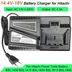 Rapid Charger Replacement for Hitachi UC18YFSL 14V-18V Lithium-ion BSL1815 BSL1820 BSL1840 BSL1830 BSL1850 DC4.5A EU Plug