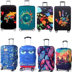 TRIPNUO Thicker Blue City Luggage Cover Suitcase Protective Cover for Trunk Case Apply to 19''-32'' Suitcase Travel Accessories