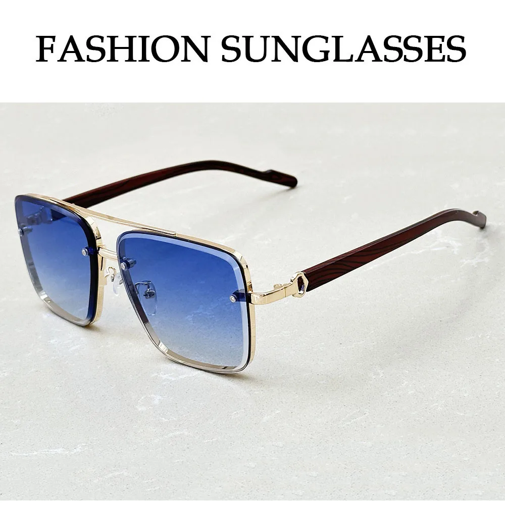 Neue Quadratische Sonnenbrille Für Männer Vintage Outdoor Sonnenbrille Oculos Designer Holz Gläser Sonnencreme Sonne Lentes Dropshipping Gafas – Detail 12