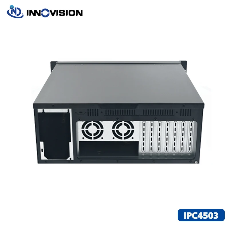 New Economical IPC4503 4U Industrial Server Case OEM logo available 4U rackmount ipc case L450mm Support atx board