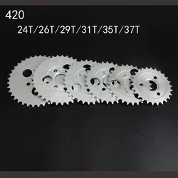 Motorcycle Z50 rear gear sprocket 24T/26T/29T/31T/35T/37T teeth for 420 chain for off-road bike RM monkey bike 50CC