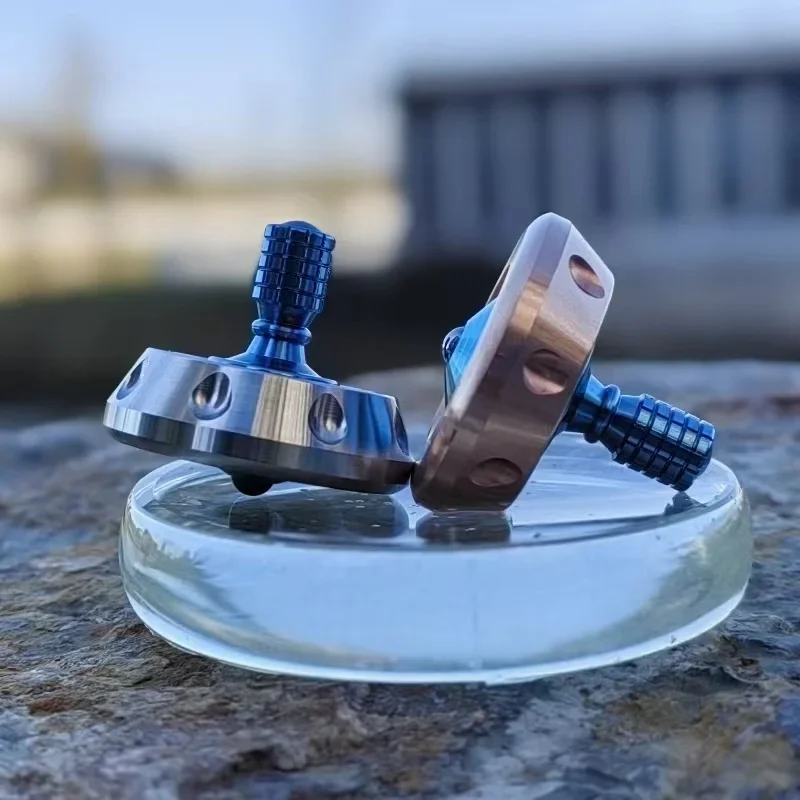 Metalowy bączek Fidget Spinner ręcznie skręcany Spinner EDC zabawki typu Fidget dla dorosłych zabawki antystresowe biurko chłopców dla dorosłych