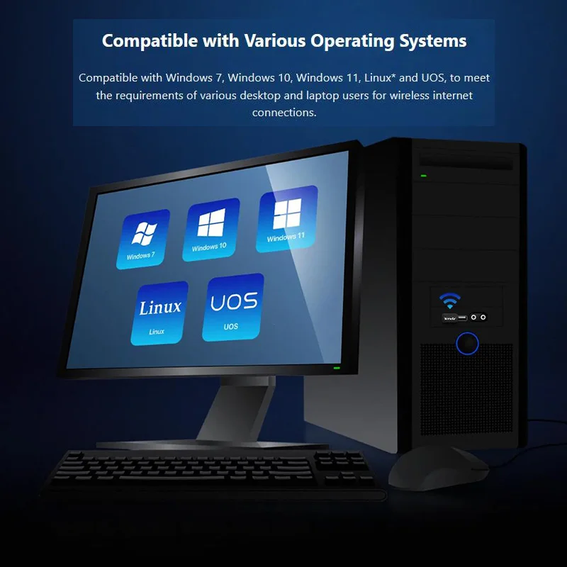 AX300 802.11ax Ricevitore WiFi wireless 287Mbps WiFi 6 Adattatore Scheda WiFi 2.4G Wifi6 USB Dongle PC Laptop Driver gratuito