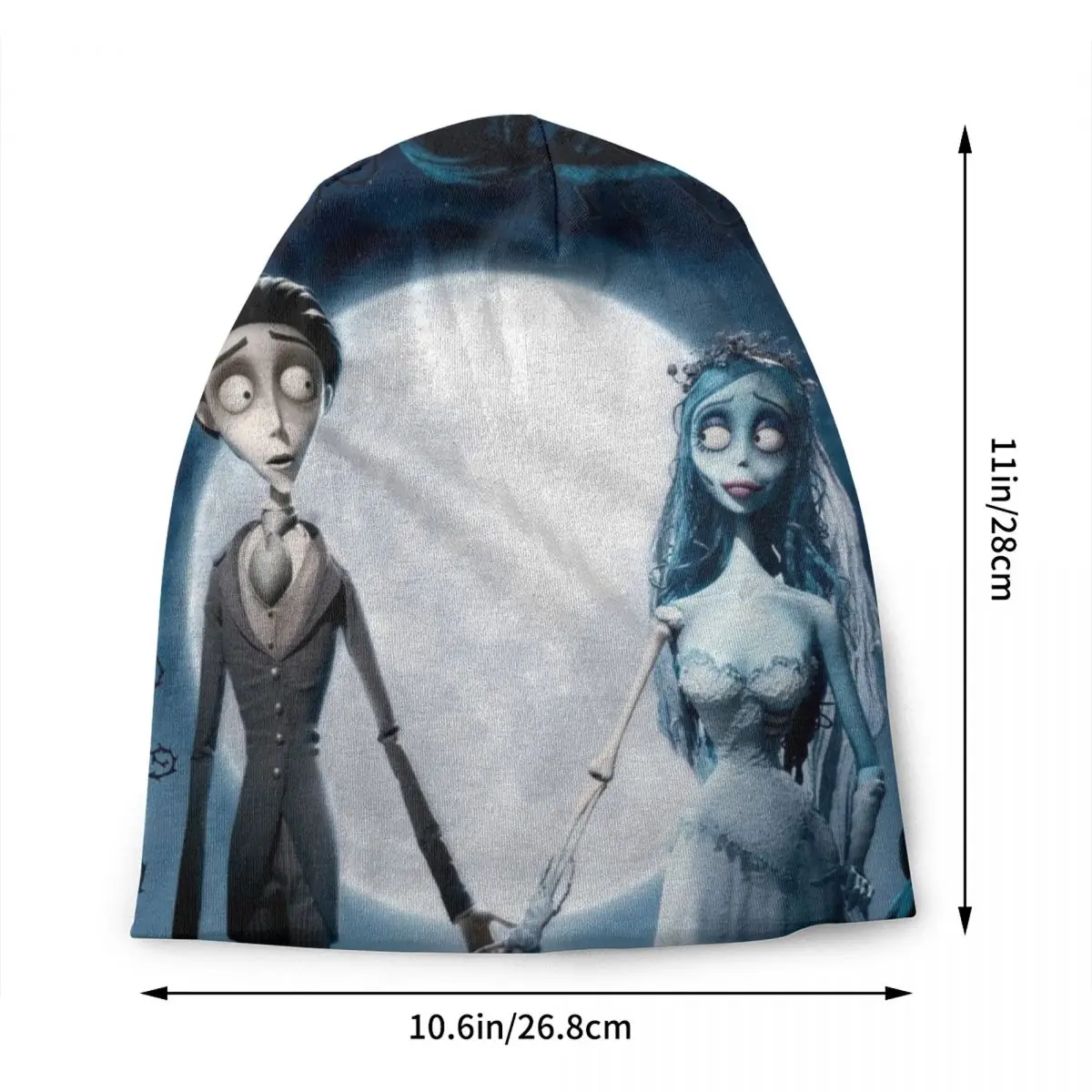 Corpse Bride Victor Bonnet Hats Fashion Knitted Hat Autumn Winter Warm Halloween Horror Scary Movie Skullies Beanies Caps