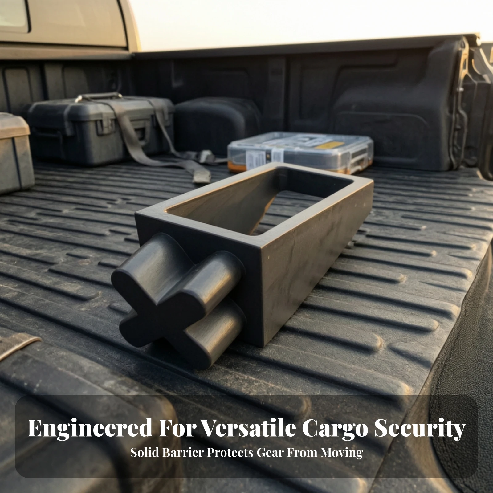 Truck Bed Cargo Stop Block Compact Cargo Management Stop Block Truck Bed Organizer System Secure Hardware Long-Lasting