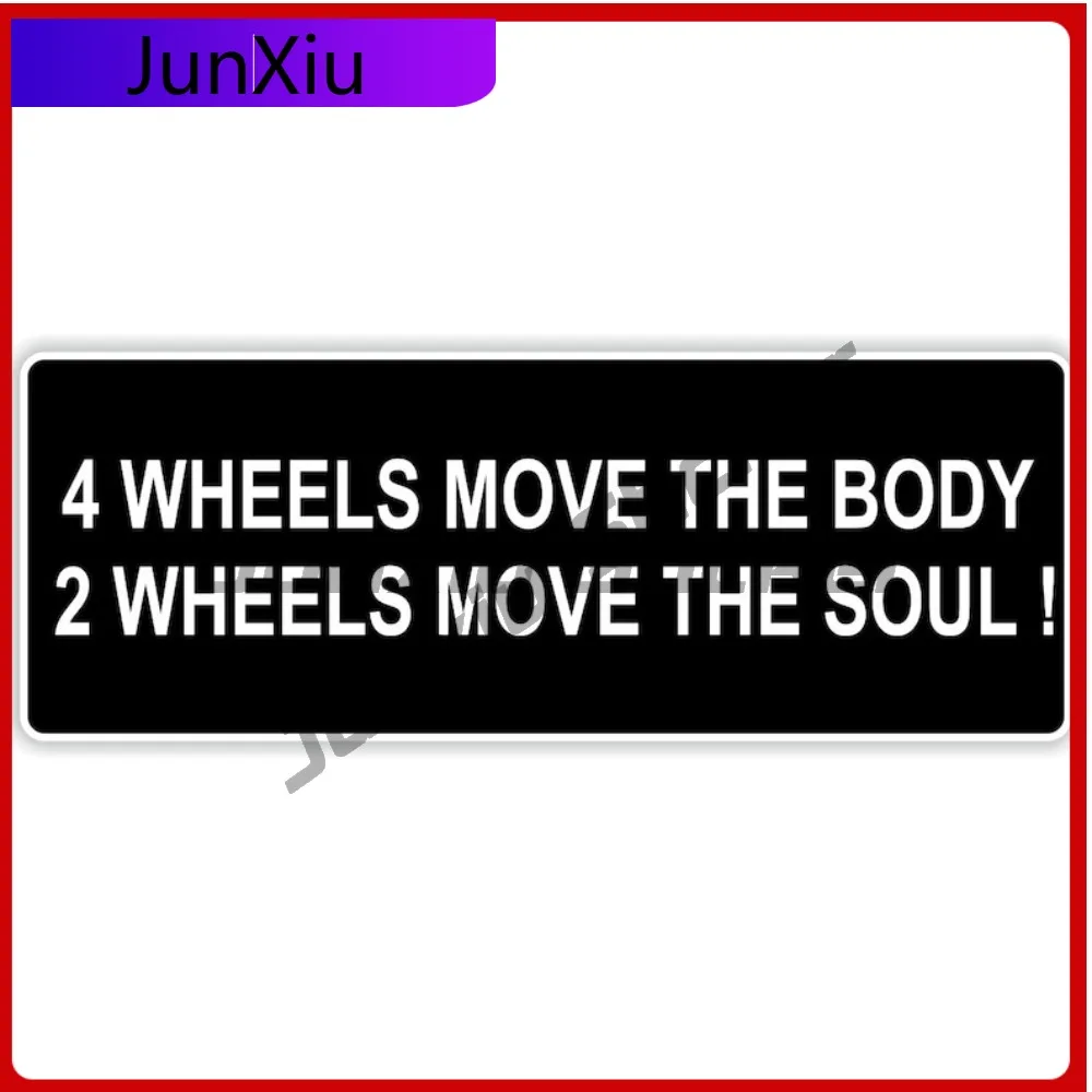 

Виниловая наклейка на автомобиль, грузовик, внедорожник, окно, бампер, ноутбук с дизайном «2 колеса, движущие душу» и надписью «Cool Wall Car», с защитой от УФ-излучения, для декорации кузова