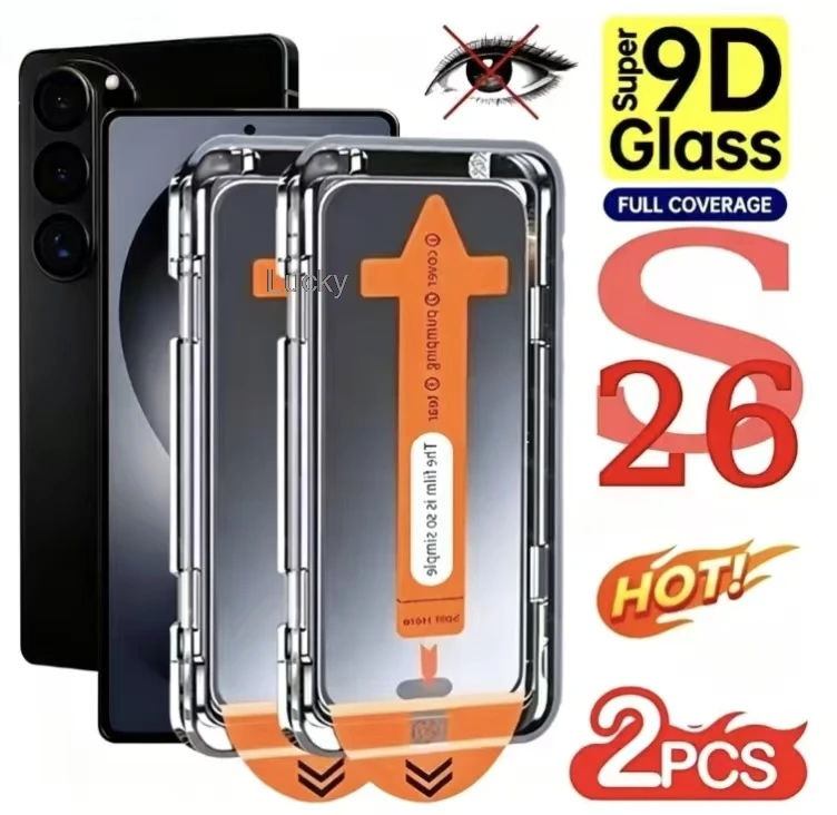 1-2pcs Business Privacy Screen Protector For Samsung S26 Ultra S26+ S26 Dustproof Full Glue Impact Resistant Protective Glass