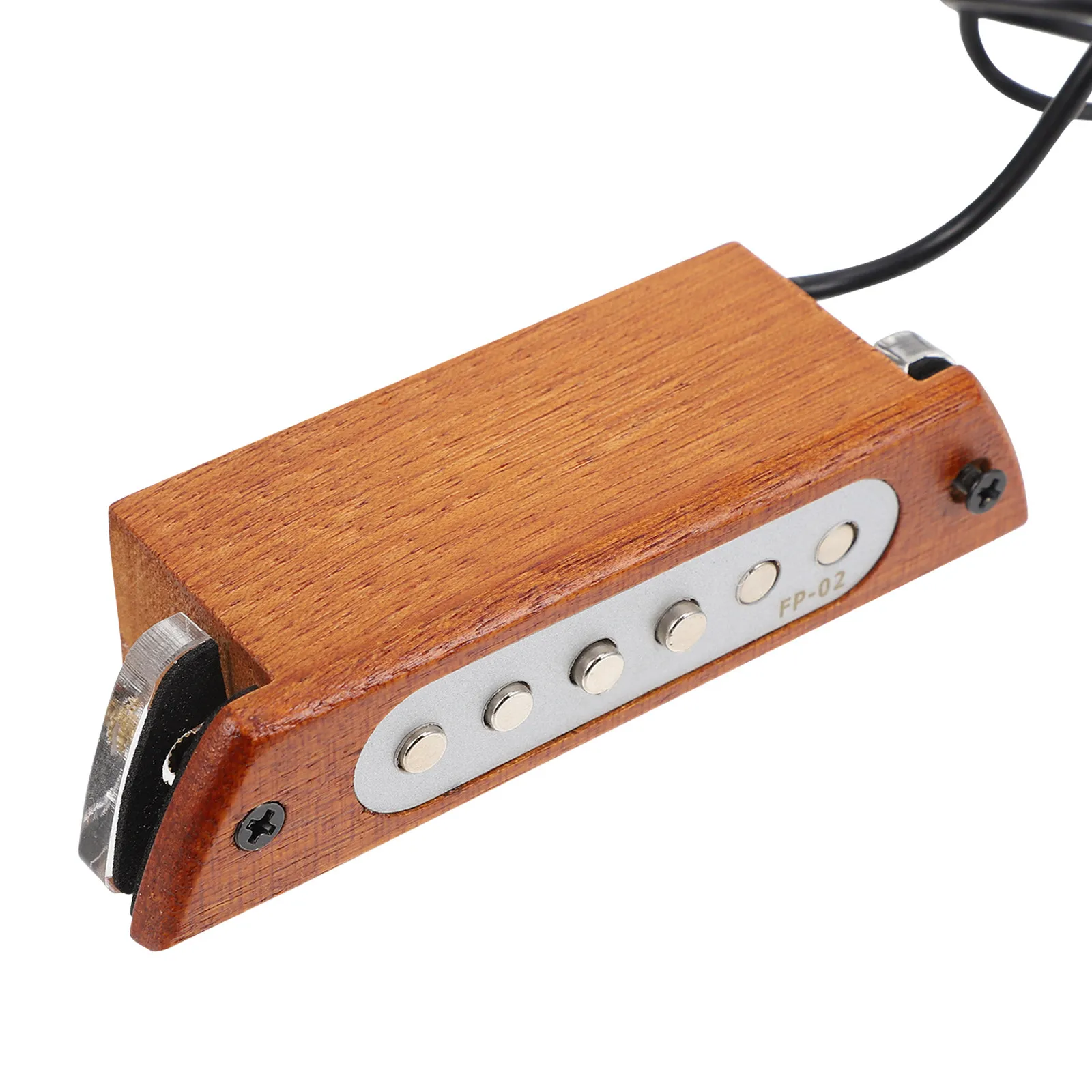 

1Pcs Acoustic Guitar Pickup No-Drill Multi-Function Piezo Pickup for Guitar Sound Hole Clear Volume Control Anti-Feedback Dark