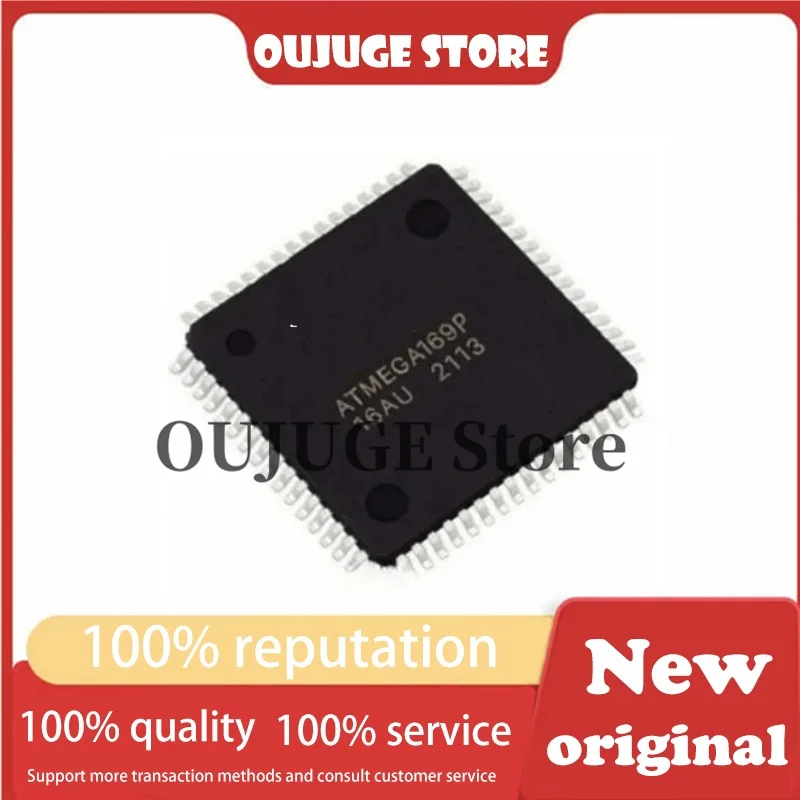 

1PCS/lot New original ATMEGA169P-16AU QFP-64 Automobile MCU Autometer Adjustment Chip