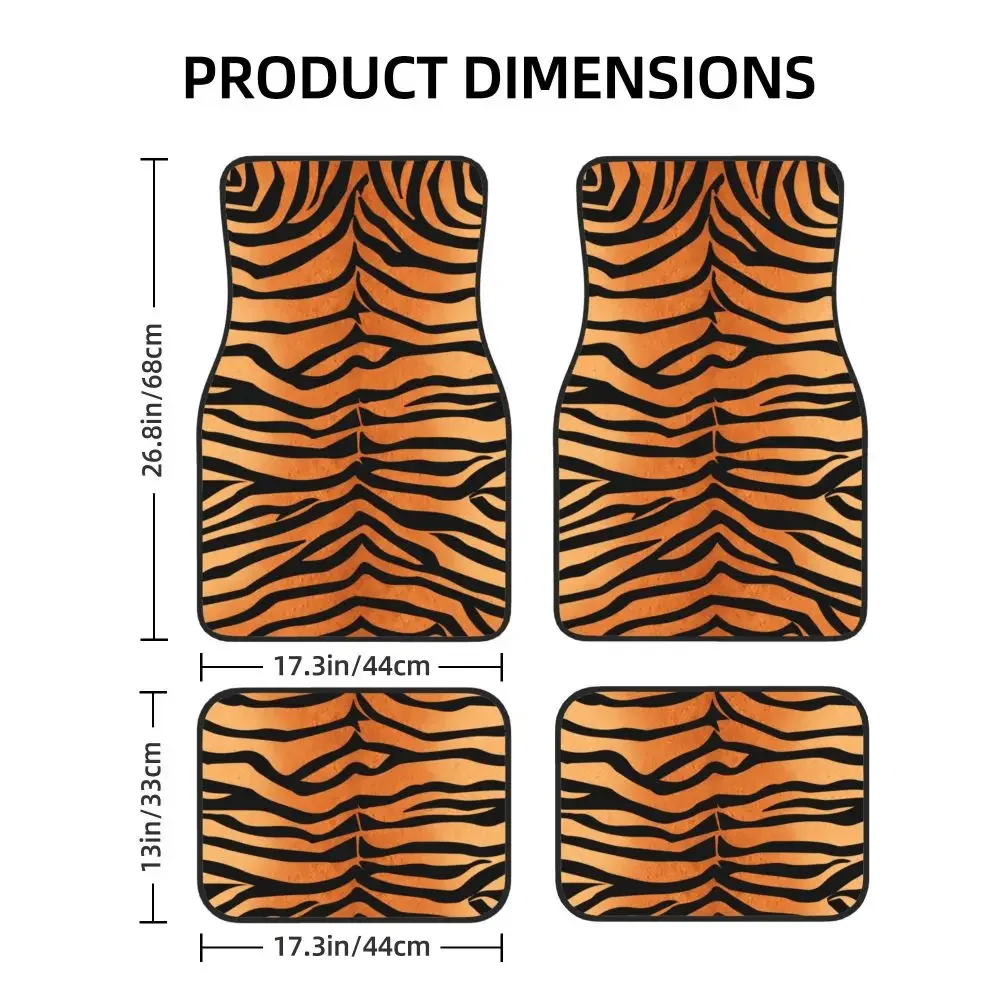 Tiger Coco Gold Beautiful 4PCS Car Floor Mats General Motors SUV Anti Slip and Anti Fouling Protection Mats Waterproof Mats