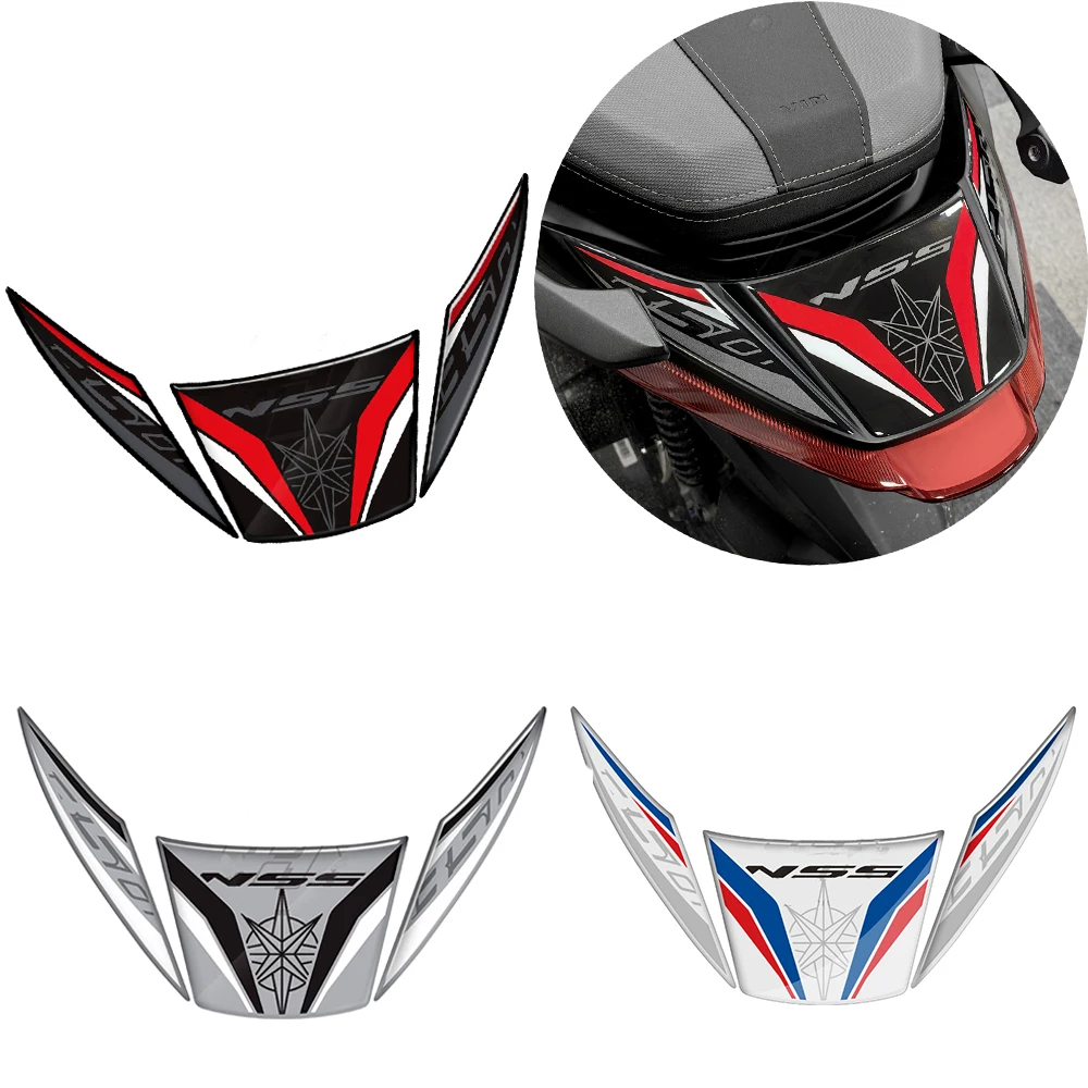 For Honda Forza NSS 350 From 2023 3D Resin Motorcycle Tail Fairing Sticker