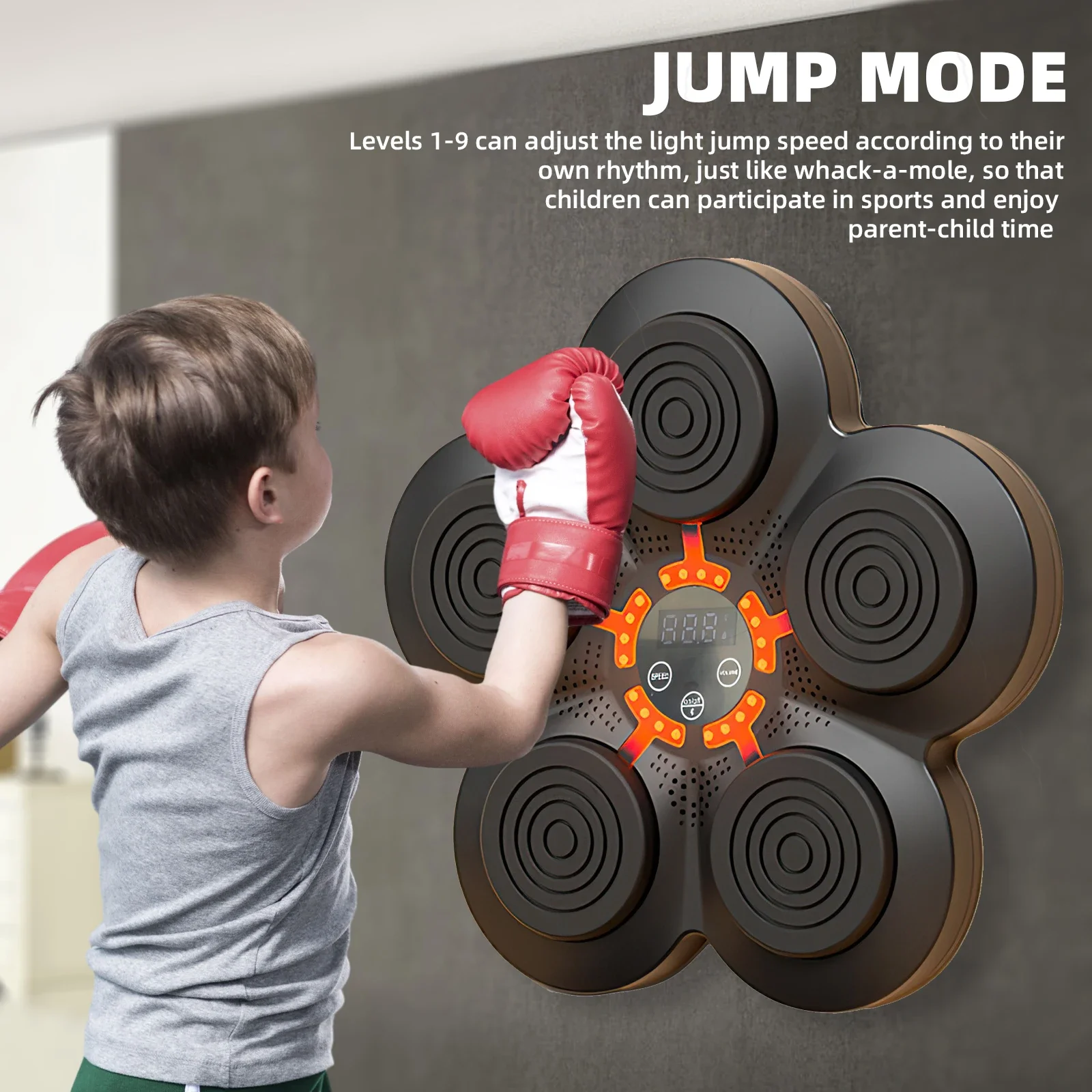 Smart Music Boxing Trainer Electronic Response Boxing Machine Wall Hanging Sandbag Bluetooth Fun Punch Boxing  Equipment