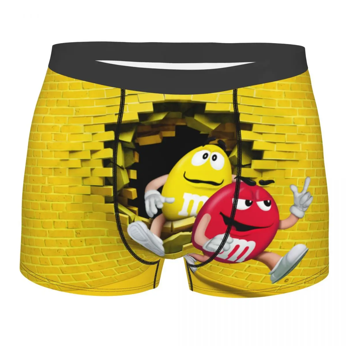 

Custom The Power Of Brand Voice Boxers Shorts Men's MM Cartoon Chocolate Briefs Underwear Novelty Underpants