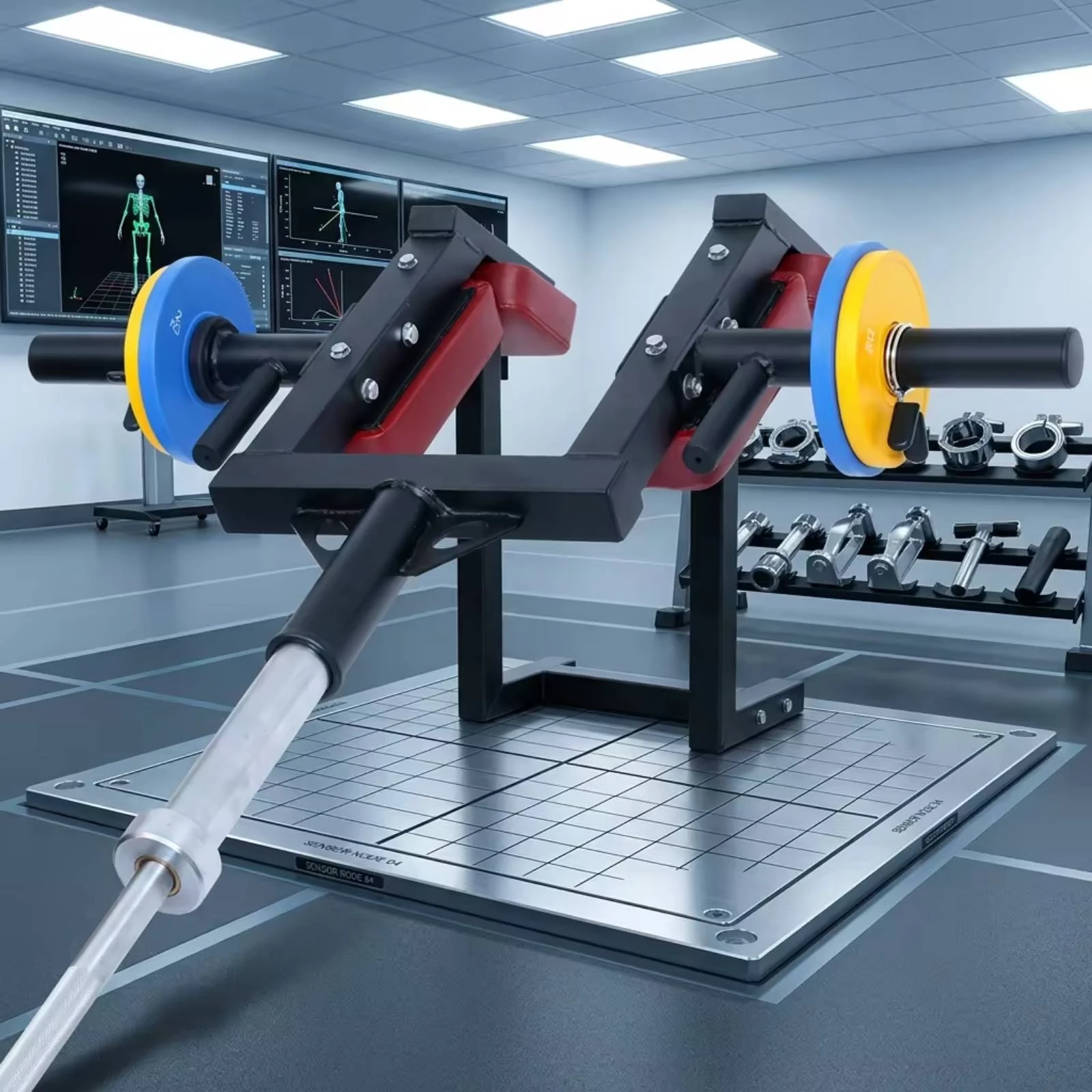 Hack Squat Push Rack Plate-Loaded Squat Training Frame with Shoulder Pads Fitness Equipment Compact Reinforced - view 6