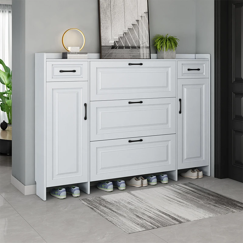 Ultra-thin tipping bucket shoe cabinet household door indoor 2025 new popular household entrance cabinet integrated small