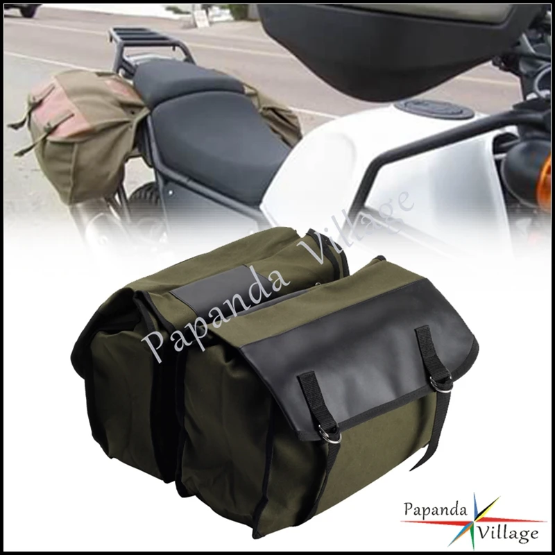 

Universal Motorcycle Saddlebag Side Pannier Rear Luggage Bag For Kawasaki 1000 Suzuki DR650 bullet Scooter Yamaha BMW Harley