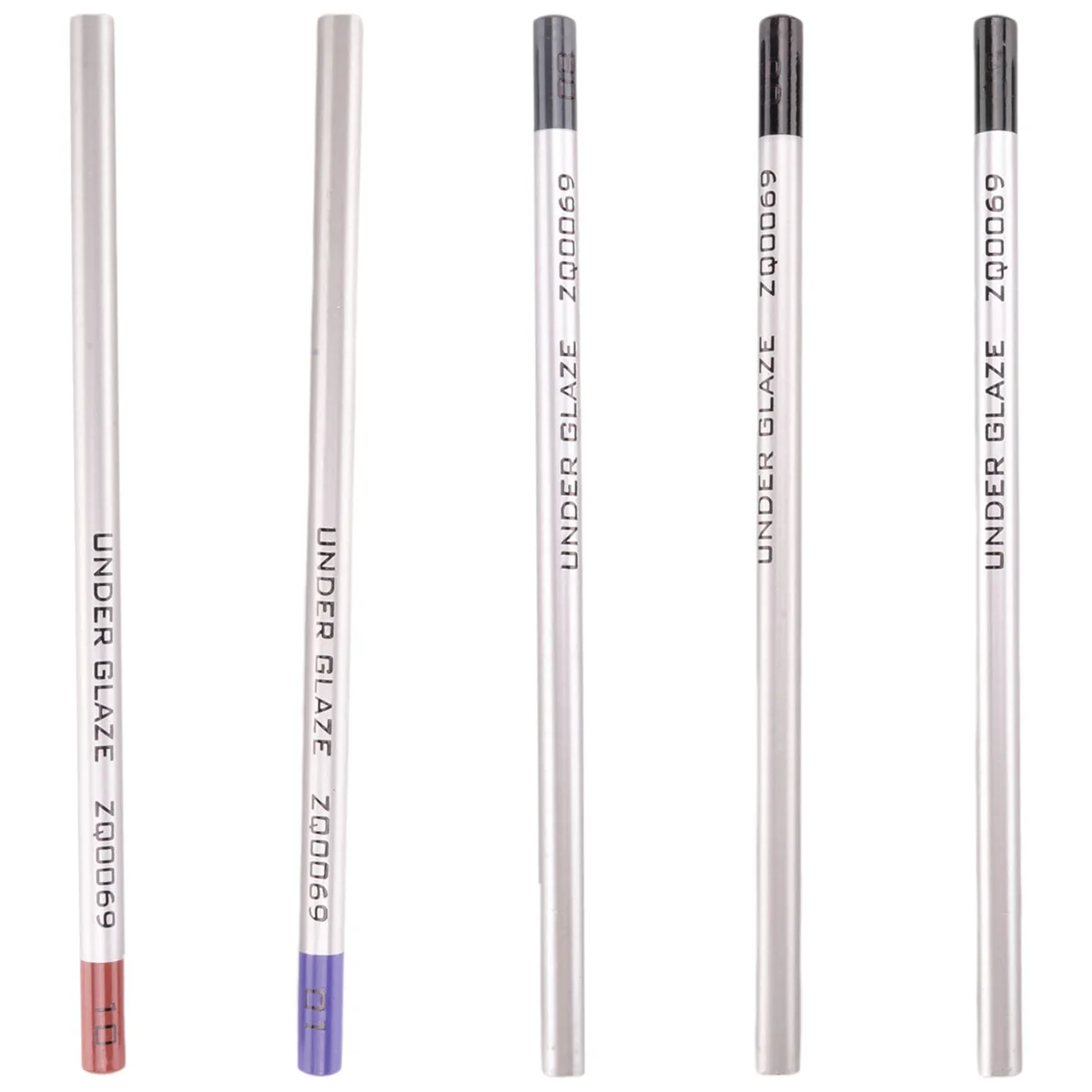 Gfc-5Pcs Lápices bajo vidriado para cerámica para decorar vidrio fundido y cerámica bajo esmaltada B