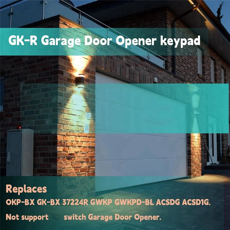 

Y22A-GK-R Клавиатура открывания гаражных ворот и 2 комплекта G3T-R 3-кнопочного пульта дистанционного управления, для интеллектуальной технологии Genie и верхнего открывания Durab